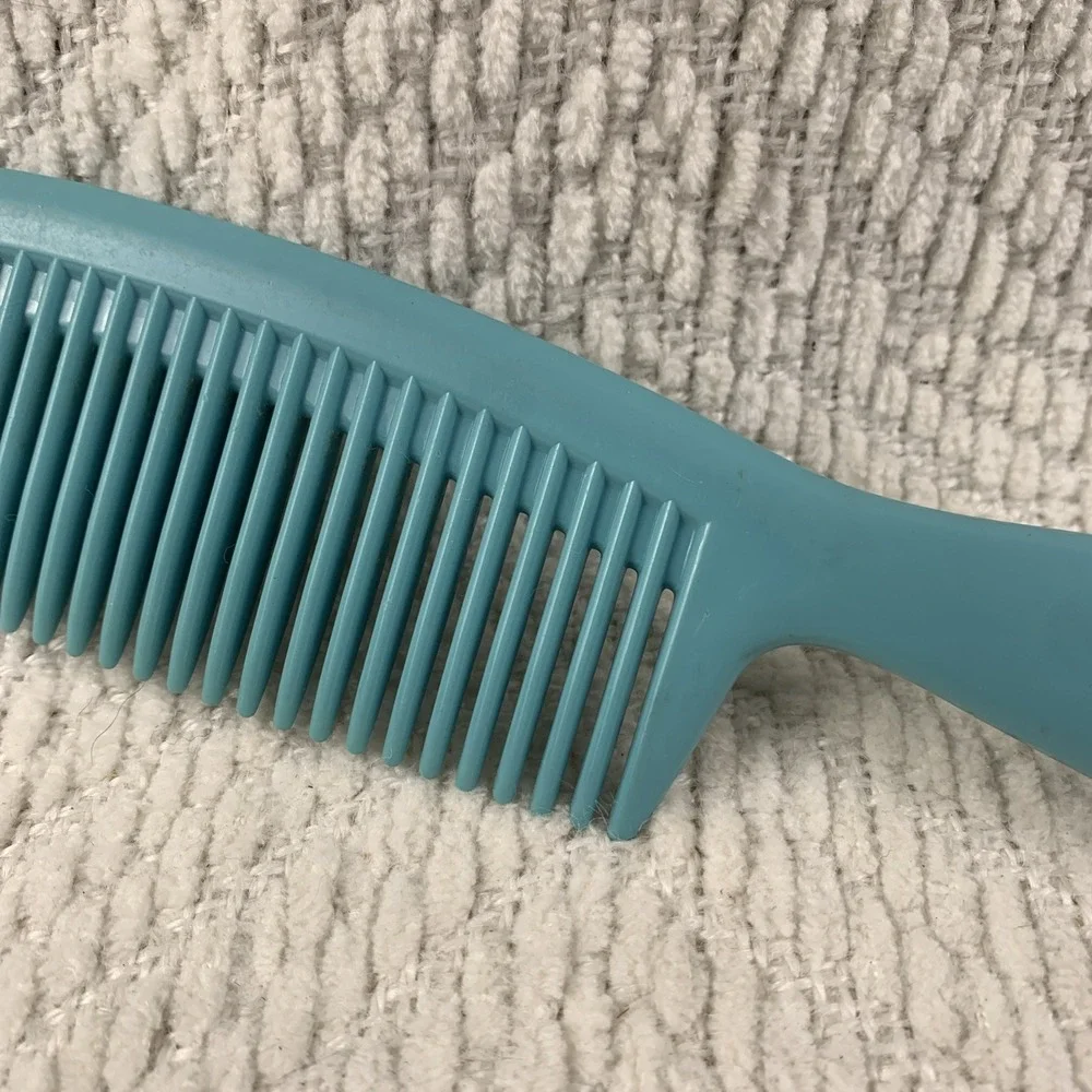 70's Vintage AVON Aqua‎ Blue Teal Seahorse Comb Long Wet Hair Detangling Comb 8